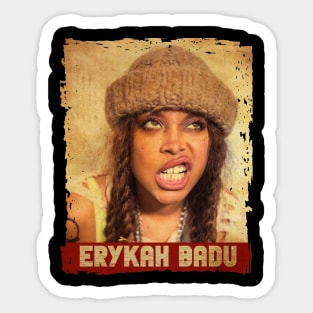 Retro Style \\ Erykah Badu Sticker